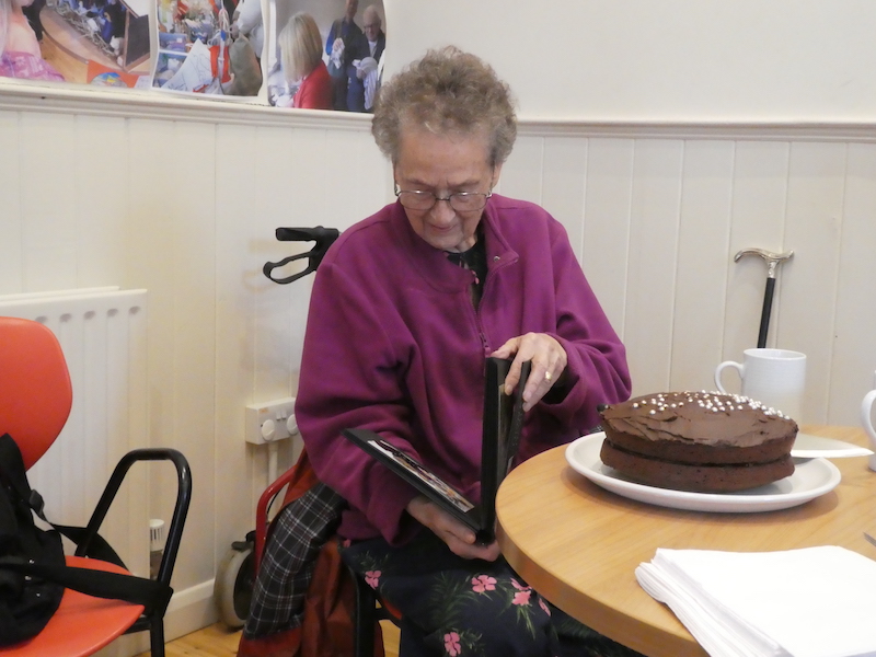 Heather and cake