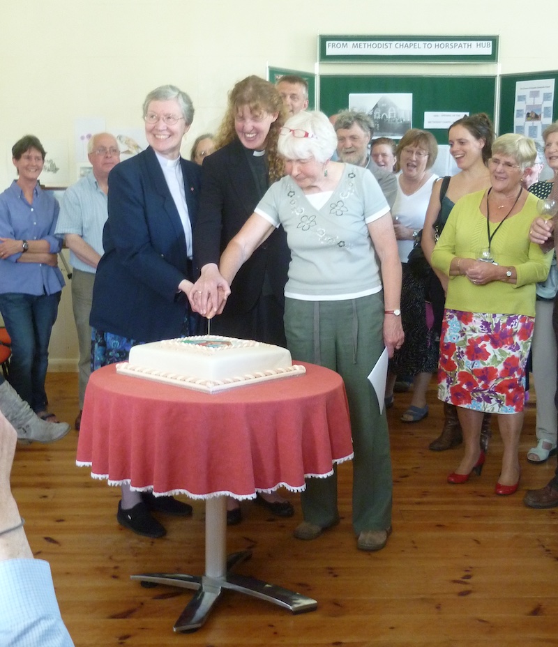 Cutting the cake